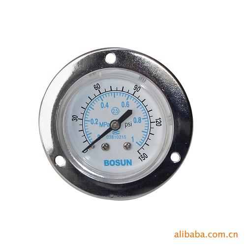 供应气动仪器带边压力表y50t-02